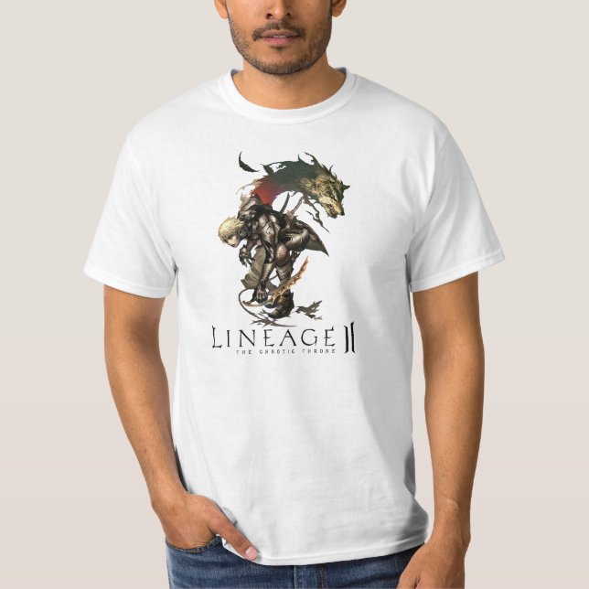 Shirt Lineage 2 dagger dark elf Tee Shirt (Framsida)