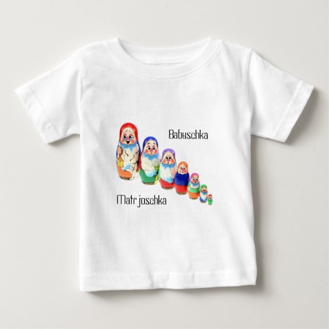 Shirt Matrjoschka, Matryoshka, Babuschka Tröja (Framsida)