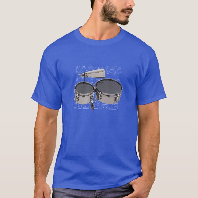 Shirt (mörk) Timbales & cowbell (Plocka färg) Tröja (Framsida)