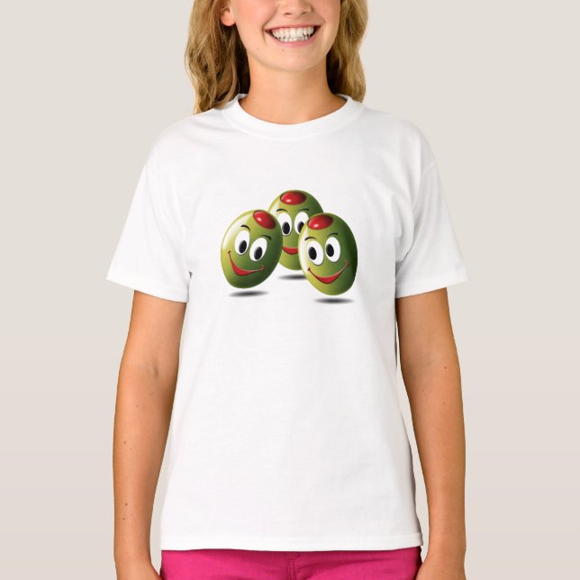 Shirt Olife fyllda med leende T Shirt (Framsida)