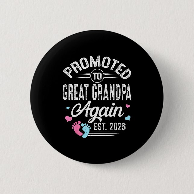 Shirt Promoted Great Grandpa Again Est Knapp (Framsida)