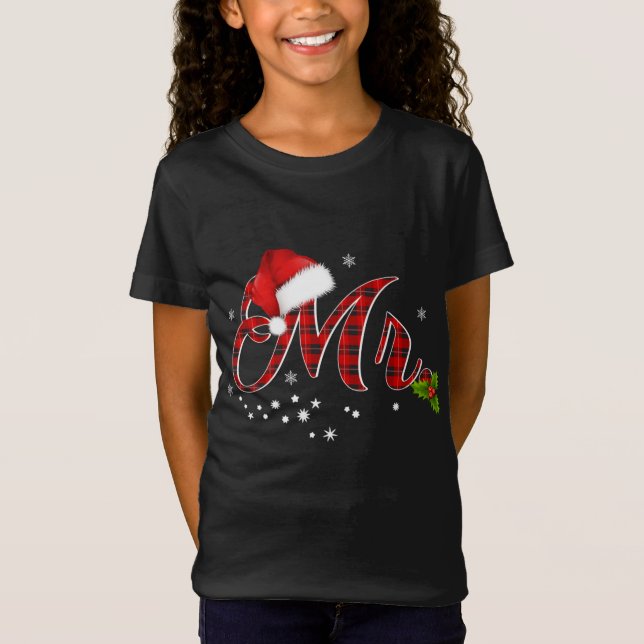 Shirt Red Play Santa Hat Matching Par Paja T (Framsida)