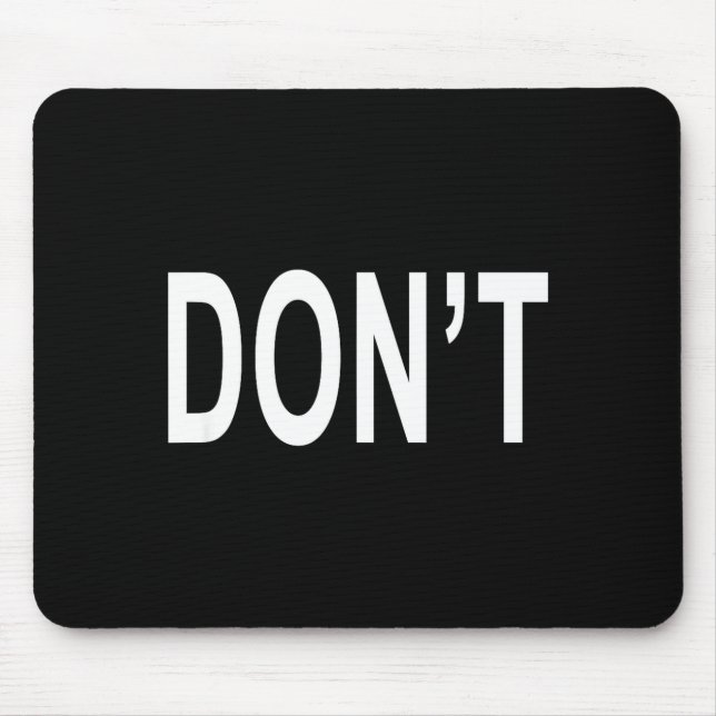 Shirt That Says Don't  Musmatta (Framsidan)