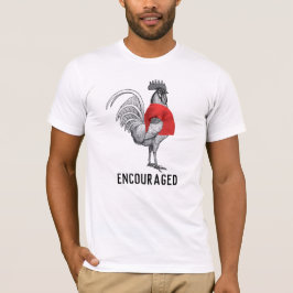 Shirtcocking uppmuntrade (svart text) roligt t shirt