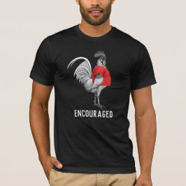 Shirtcocking uppmuntrade (vittext) roligt t shirt