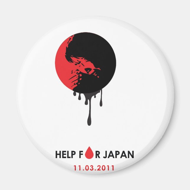 Shirts4Japan Magnet (Framsidan)