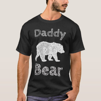 Shirts För manar Funy Pappa Bear T Shirt Far Da