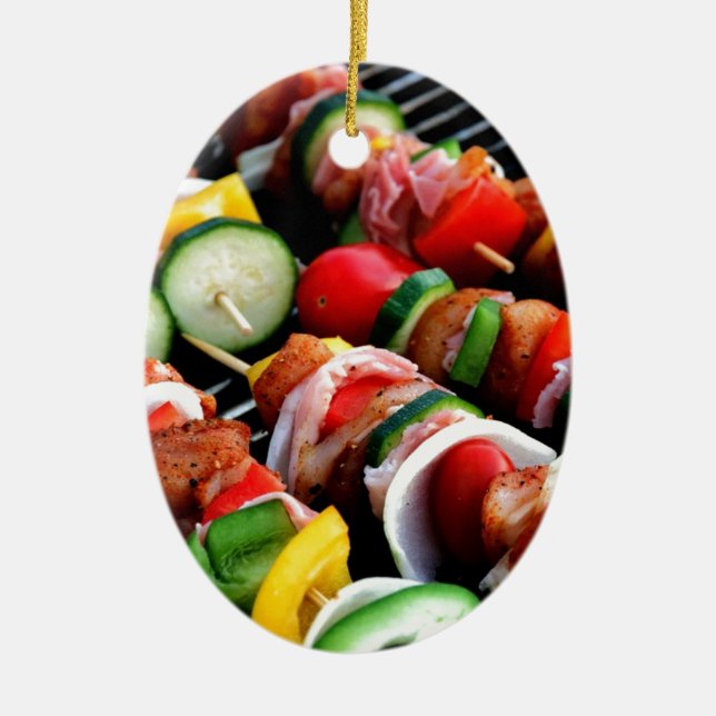 Shish Kebab Julgransprydnad Keramik (Framsidan)