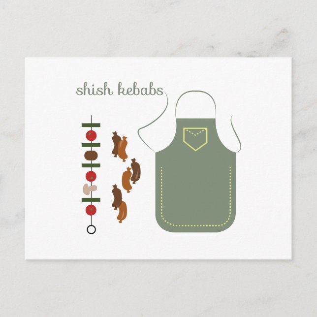 Shish Kebabs Vykort (Framsida)