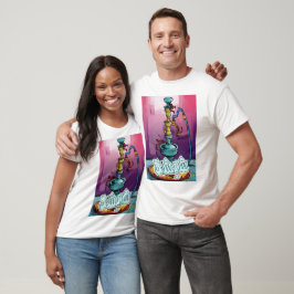 Shisha Hookah Arabiska kaffebutiker- ش ي ش ة T Shirt
