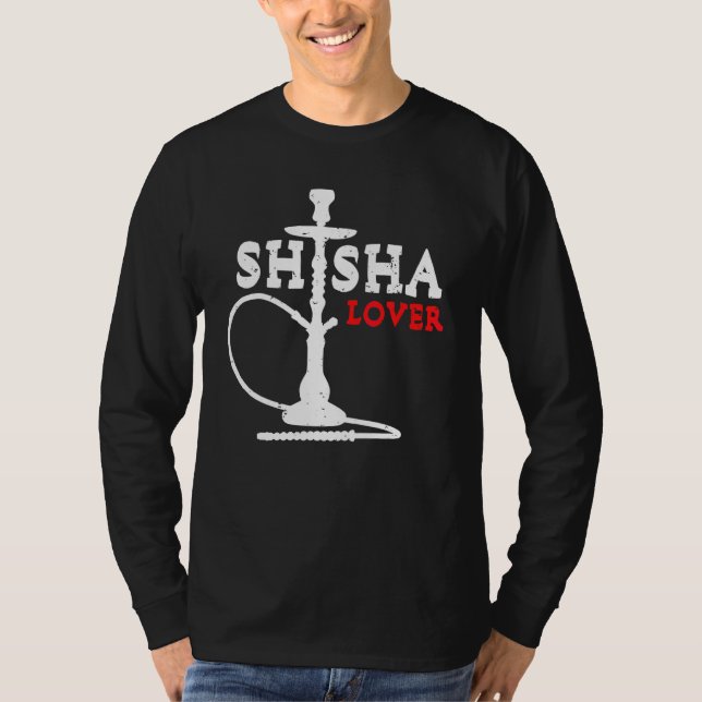 Shisha Hookah Steam Smoke T Shirt (Framsida)