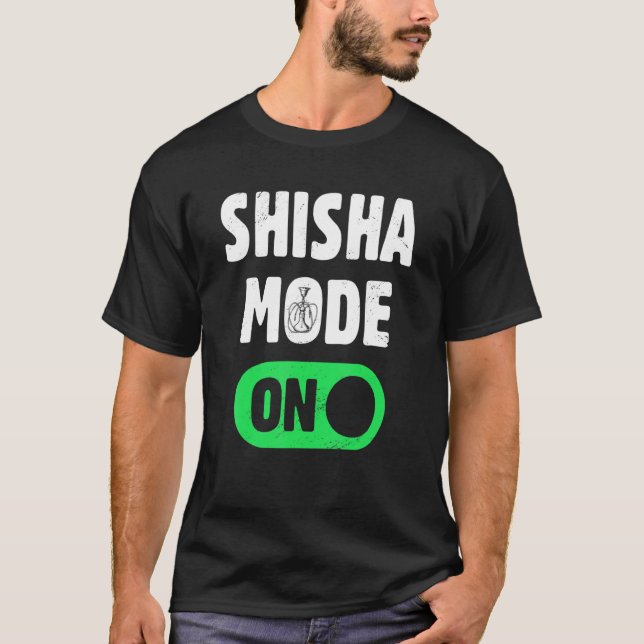 Shisha Hookah Tobacco Shisha Mode på smal Fa T Shirt (Framsida)