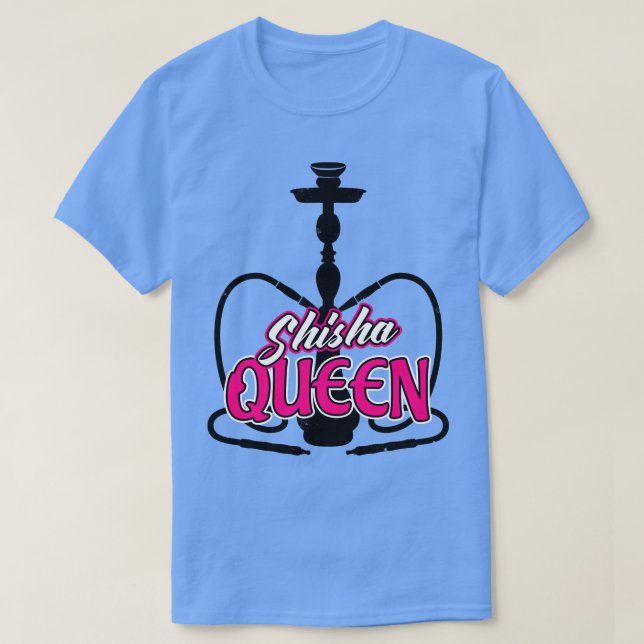 Shisha Hookah Vatten Pipe Dam T Shirt (Design framsida)