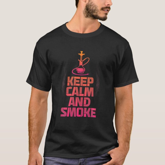 Shisha Hookah Waterpipe Suppories for Hookah Lov T Shirt (Framsida)