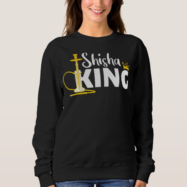 Shisha Kung Krona Hookah Smoke Steam T Shirt (Framsida)