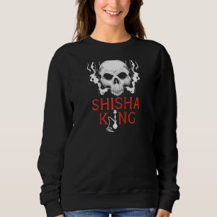 Shisha Kung Skull Smoker Hookah Vatten Pipe Narghi T Shirt