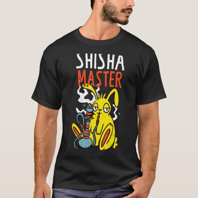 Shisha Master Shisha Hookah Smoking T Shirt (Framsida)