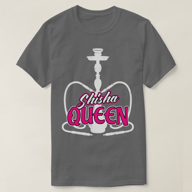 Shisha Vatten Pipe Hookah Älskare Dam T Shirt (Design framsida)