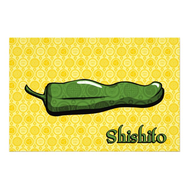 Shishito Chili Pepper Art-utskrift Fototryck (Framsidan)