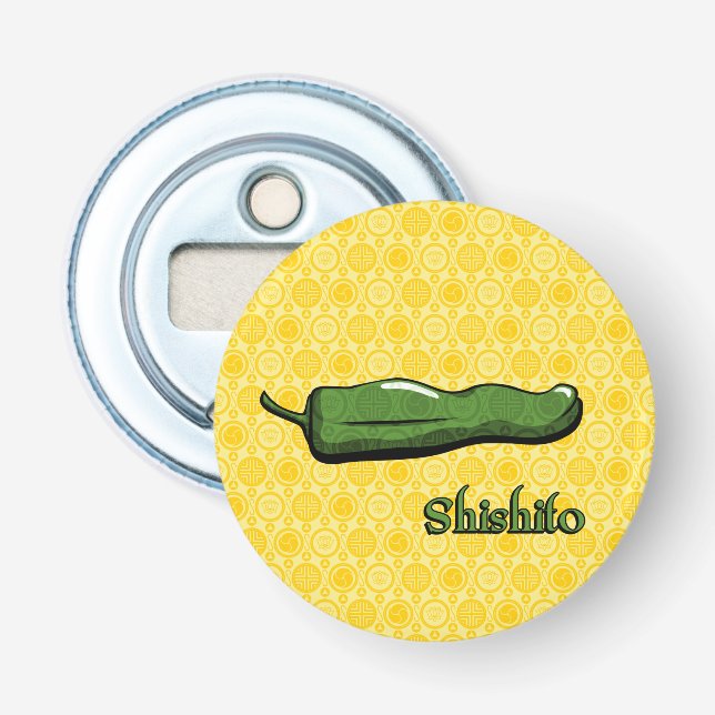 Shishito Chili Pepper Flaska Öppna Flasköppnare (Framsidan)