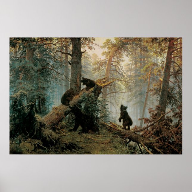 Shishkin, Ivan - God morgon i Gräs Poster (Framsidan)