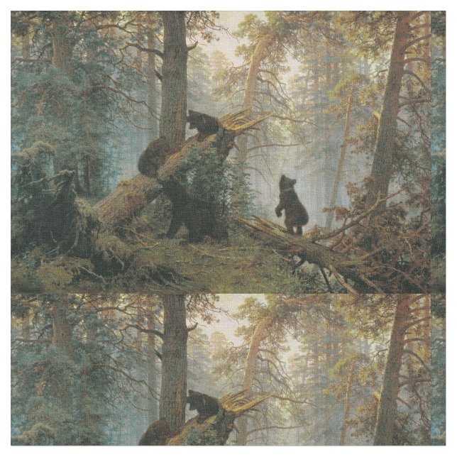 Shiskin's Forest Art-väv Tyg (Närbild)