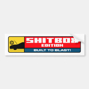 Shitbox Edition - Byggt till Blast Bildekal