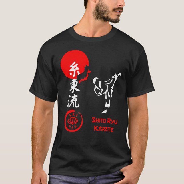 Shito Ryu Karate Spirit - Karate Art T-Shirt (Framsida)