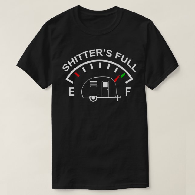 Shitters Fullt Funny Camper RV Camping Premium T Shirt (Design framsida)
