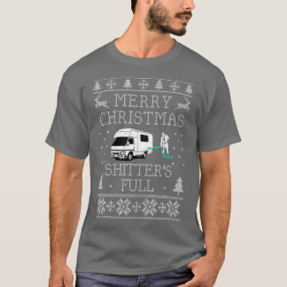 Shitters Fullt lustig God jul T Shirt
