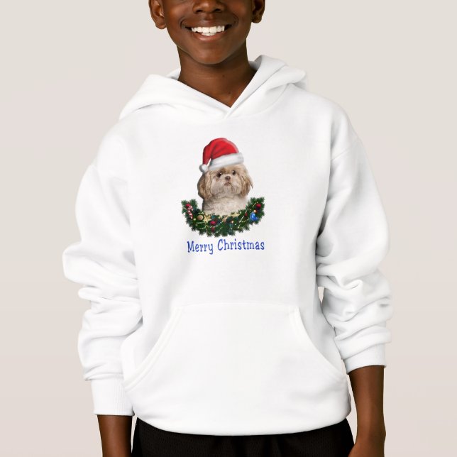 Shitzu christmas t-shirts (Framsida)