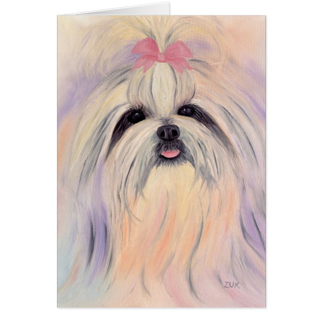 Shitzu extrakt hälsningskort (Framsidan)