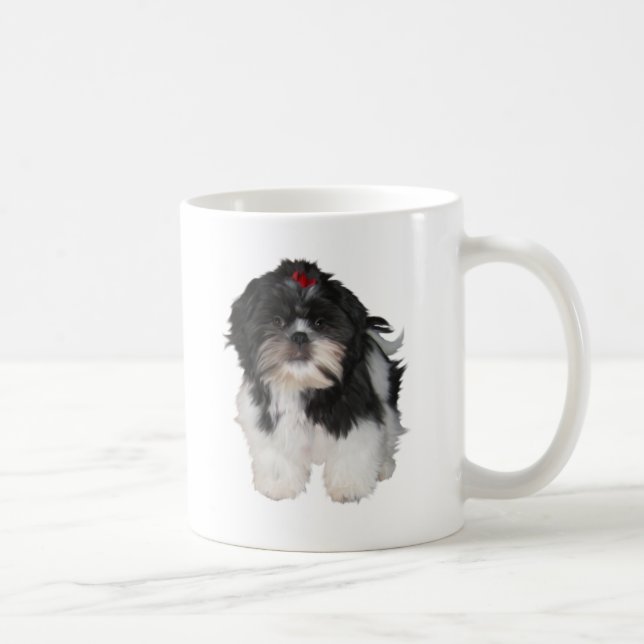 Shitzu Shih Tzu Puppy Hundar Kaffemugg (Höger)