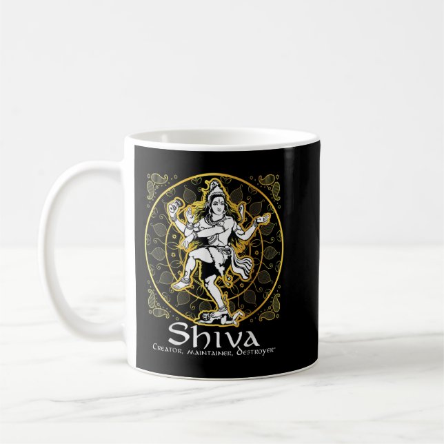 Shiva 'Creator, Underainer, Förstörare' Hindu Gods Kaffemugg (Vänster)