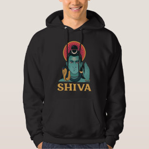 Shiva den Förstörare Hinduisguden för hemlig divin Hoodie