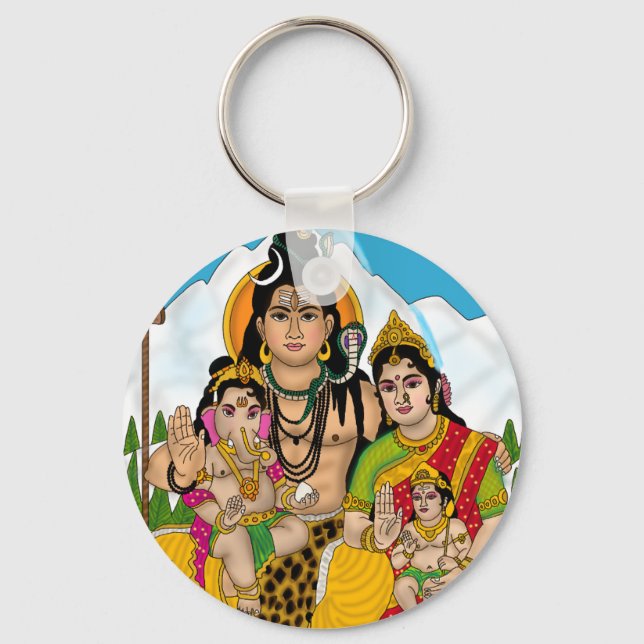 Shiva Familjenyckelring Nyckelring (Framsida)