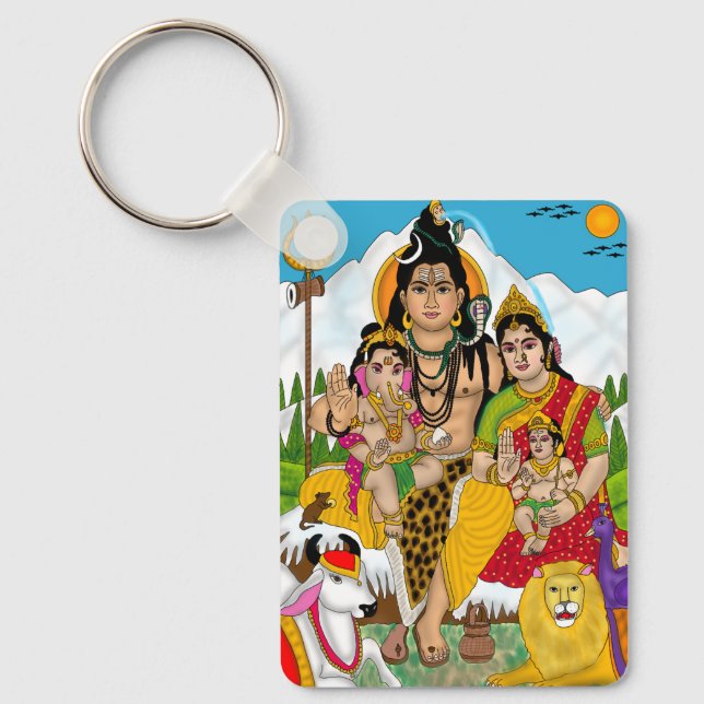Shiva familjenyckelring nyckelring (Framsida)