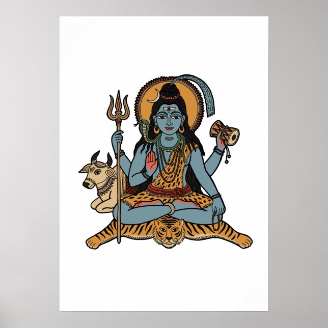 Shiva Herren Poster (Framsidan)
