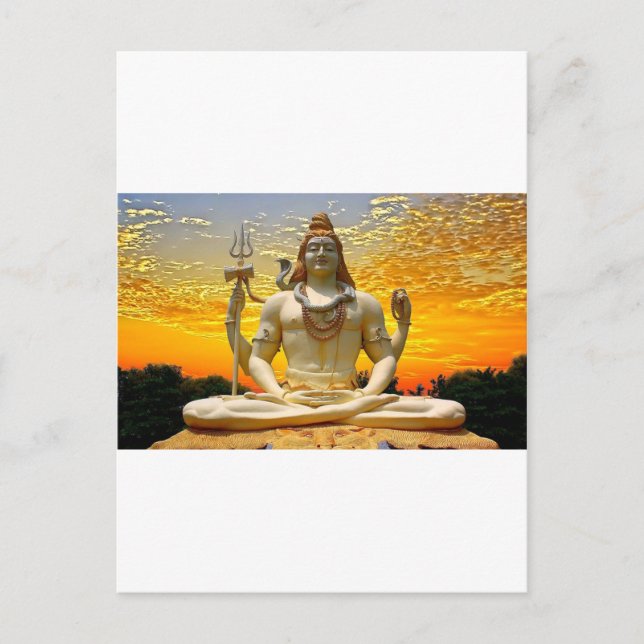 SHIVA HINDU GOD VYKORT (Framsida)