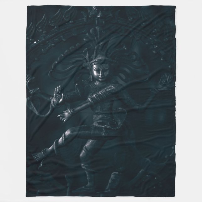 Shiva: Hindu Gud of Destruction Fleecefilt (Framsidan)