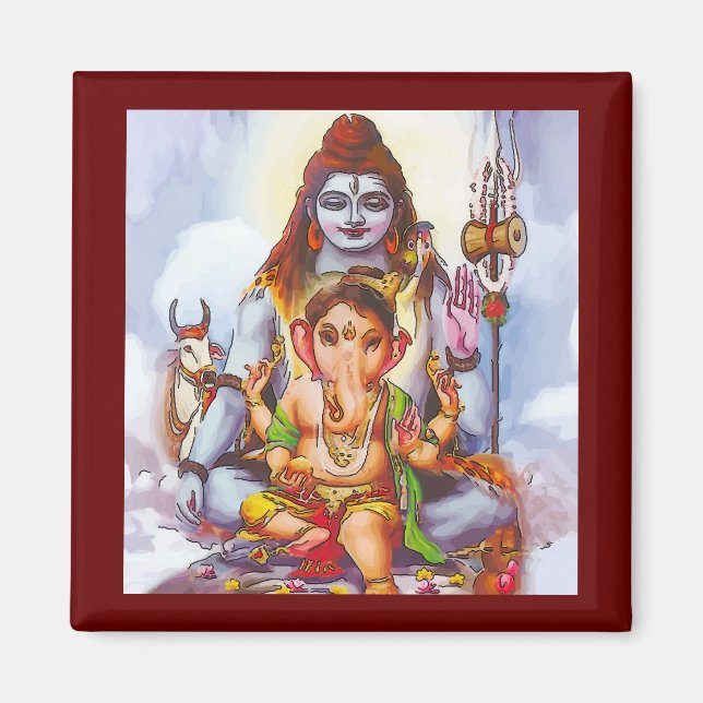 Shiva, Hindu Night Magnet (Framsidan)