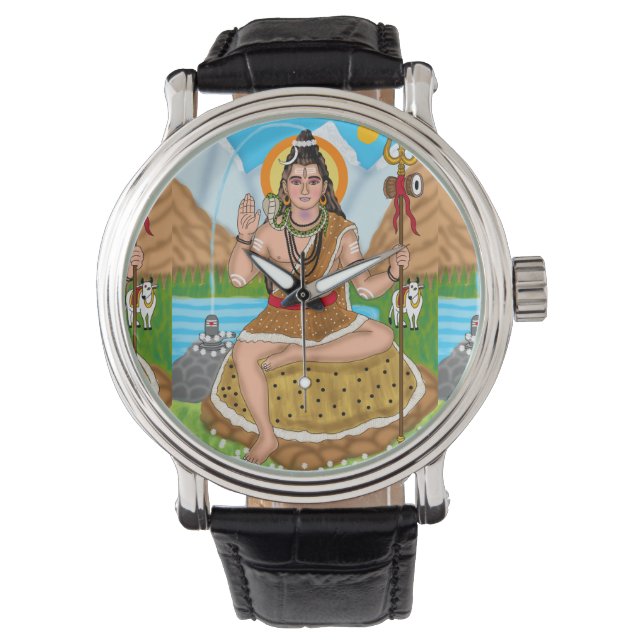 Shiva-klocka Armbandsur (Framsida)