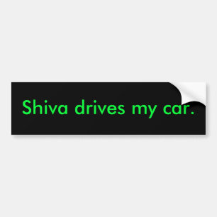 Shiva kör min bil bildekal