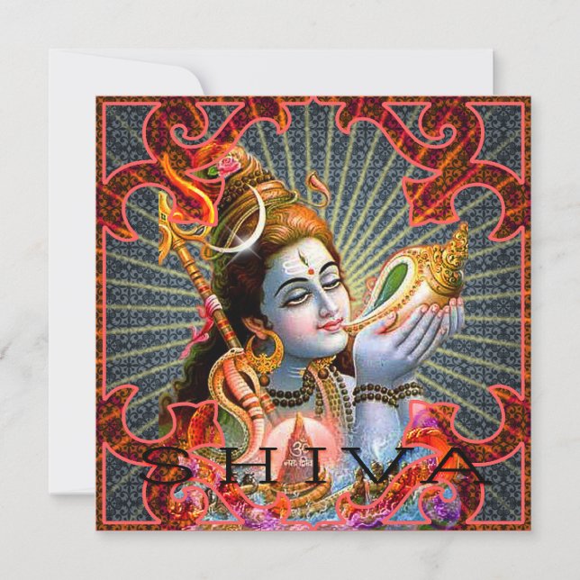 SHIVA-kort, hälsning, inbjudan (Framsida)