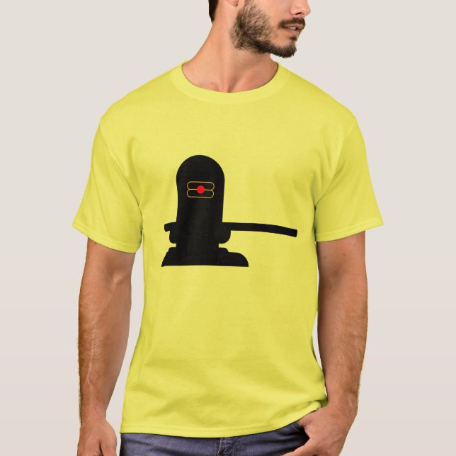 SHIVA LINGAM UNIQUE DESIGN LOGOTYP TSHIRT OM MODE T SHIRT (Framsida)
