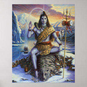 Shiva Mahadeva affischtryck Poster