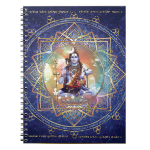 Shiva Mahamrityunjaya - rena för Karma Anteckningsbok Med Spiral