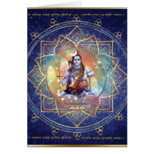 Shiva Mahamrityunjaya - rena för Karma Hälsningskort