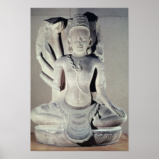 Shiva med tio armar, från Thap Banh It Temple, Poster (Framsidan)