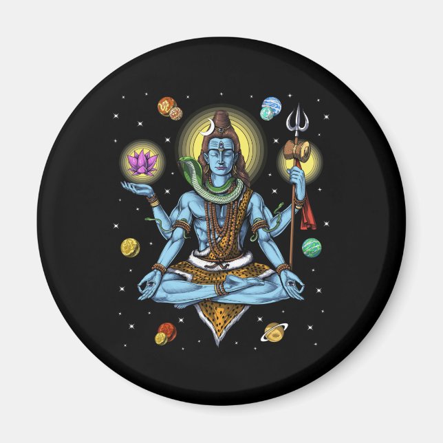 Shiva Meditation Magnet (Framsidan)